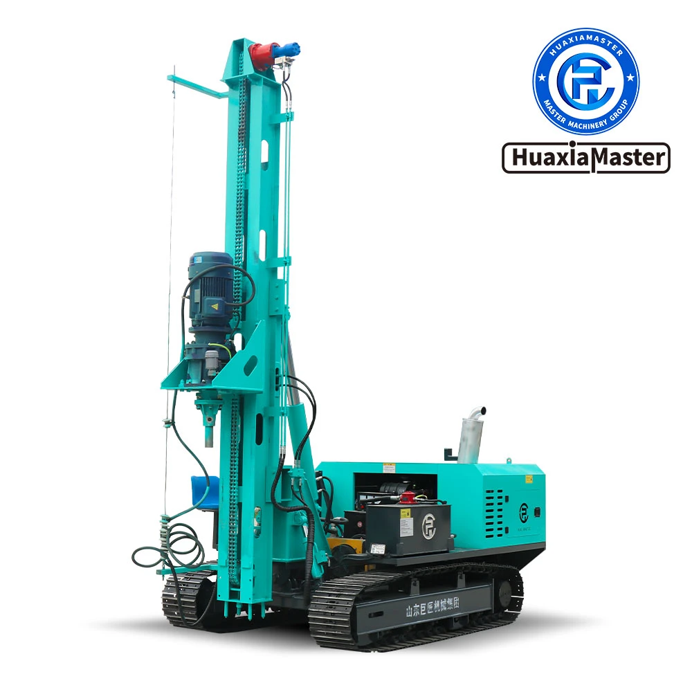 Photovoltaic drilling and piling machine for photovoltaic projects