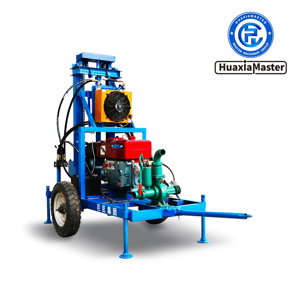 Home professional water well wheeled traction water well drilling rig