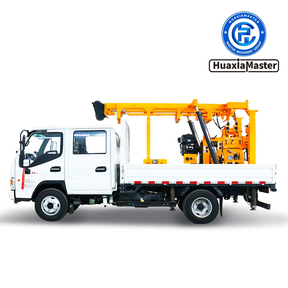 Strike hard rock bottom car-mounted exploration coring drill rig