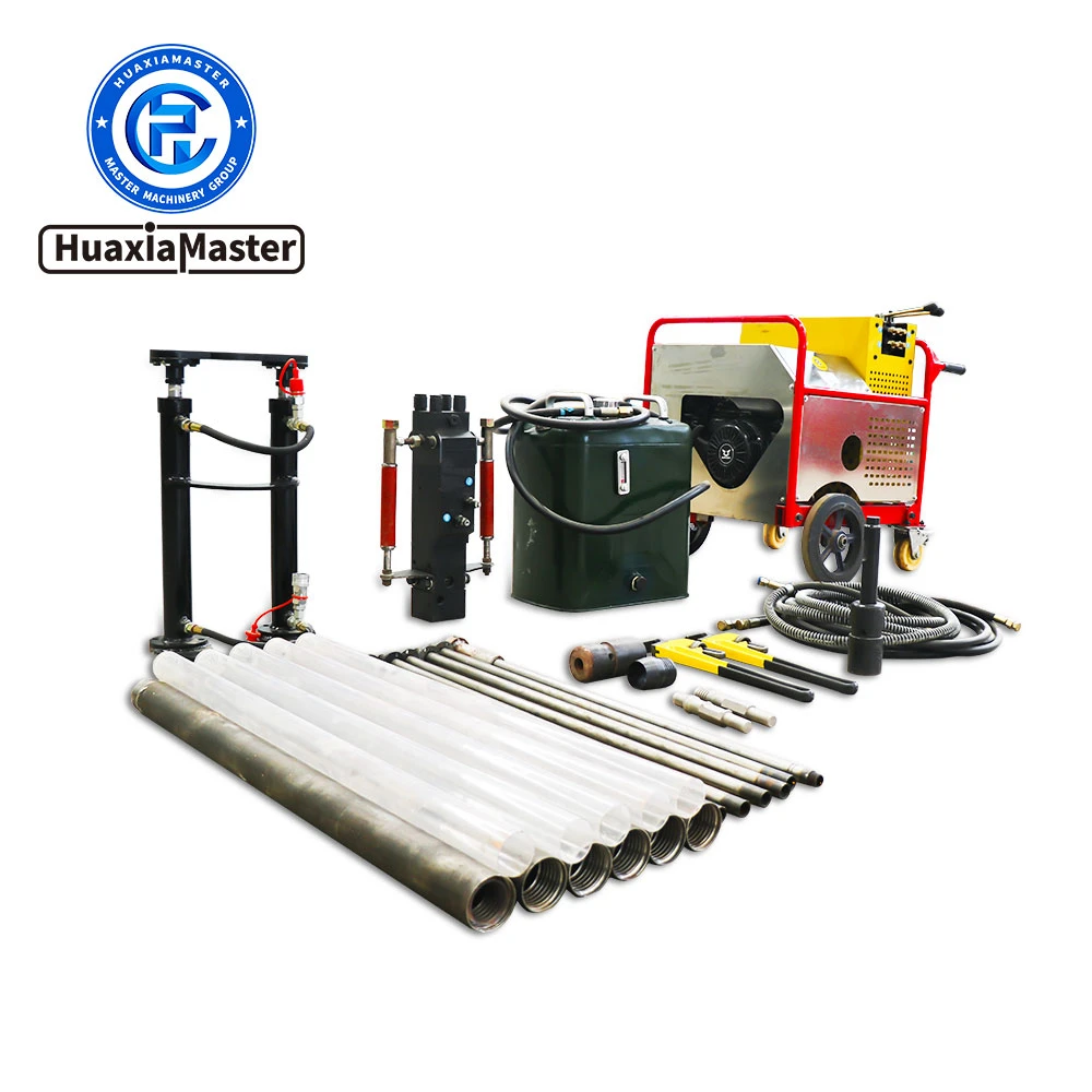 Portable double tube coring soil sampling drill