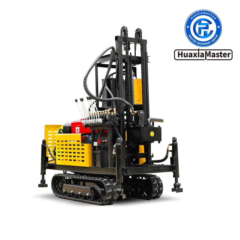 Home professional water well rubber crawler water well drilling rig