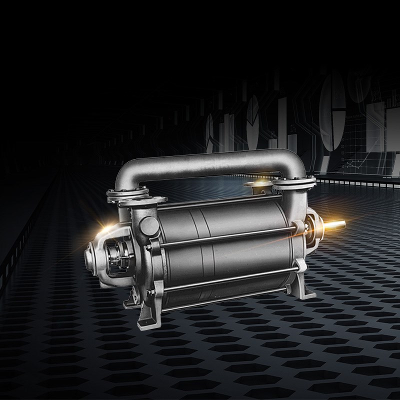 Two-stage liquid ring vacuum pump