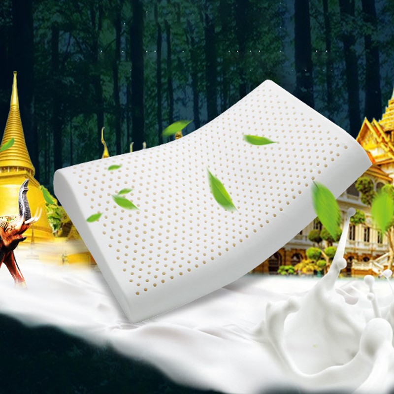 Royal Delight natural latex curve pillow with low pillow for single pillow protection cervical spine for adult pillow core