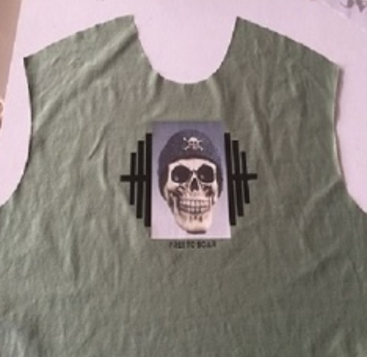 Men's T-shirt hot stamping