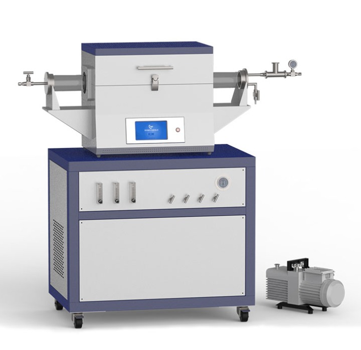 Dual zone CVD quartz tube furnace for research laboratory
