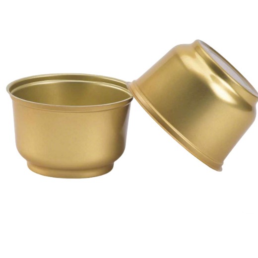 BIOPIIN Food Grade Empty Aluminum Two-Piece Can Oval Can Bowl Aluminum Bowl for Soup Meat Packaging
