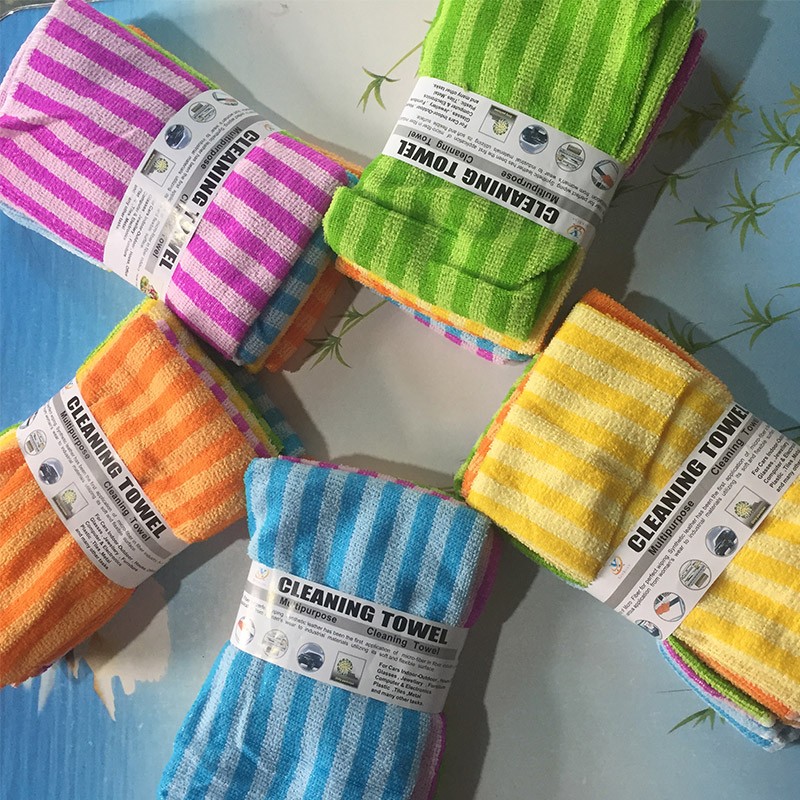 Dark and light color strip rag