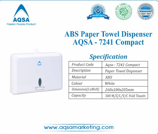 Compact  ABS  Paper  Towel  Dispensers (AQSA – 7241)