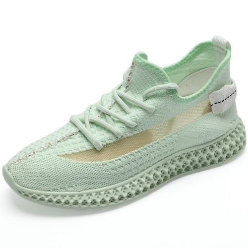 Letter chi flying knit sneaker women's shoes Breathable coconut shoes versatile fashion women's shoes