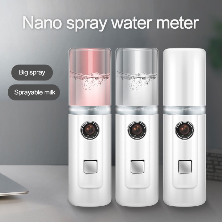 Face Stream Beauty Spray Hand-held Water Machine Moisturizing Nano Ionic Mist Face Humidifier Sauna Facial Pore Cleansing Tool