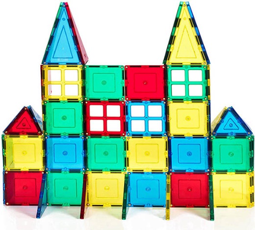 Block Set Magnetic Building Tiles Clear Color Tiles Magnetic Building Blocks For Girls Boys