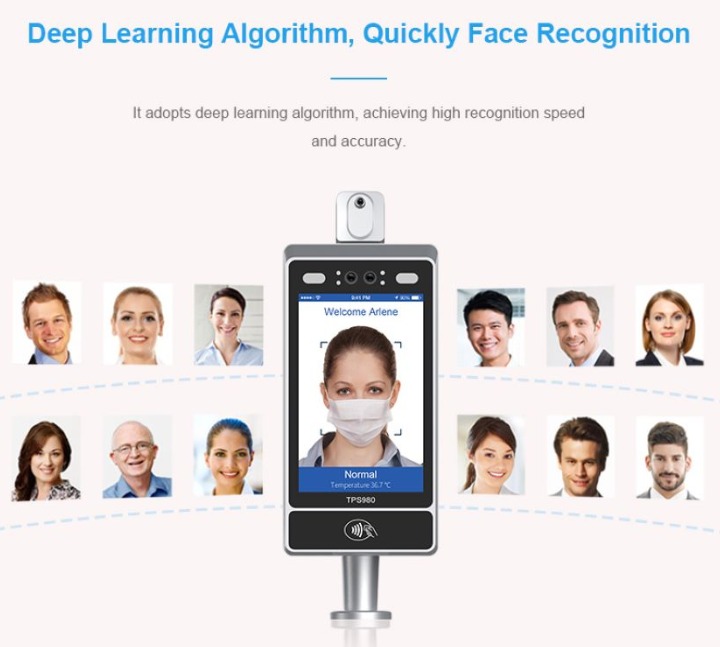 Face Recognition Temperature Measuring Device