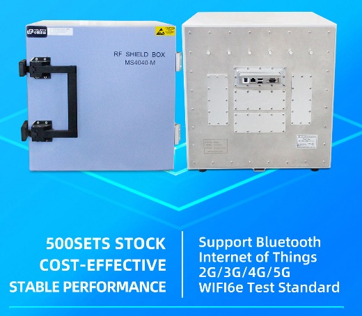 Manual RF shield box 370(W)*388(D)*370(H) OEM EMI wifi 5g GSM phone testing instrument