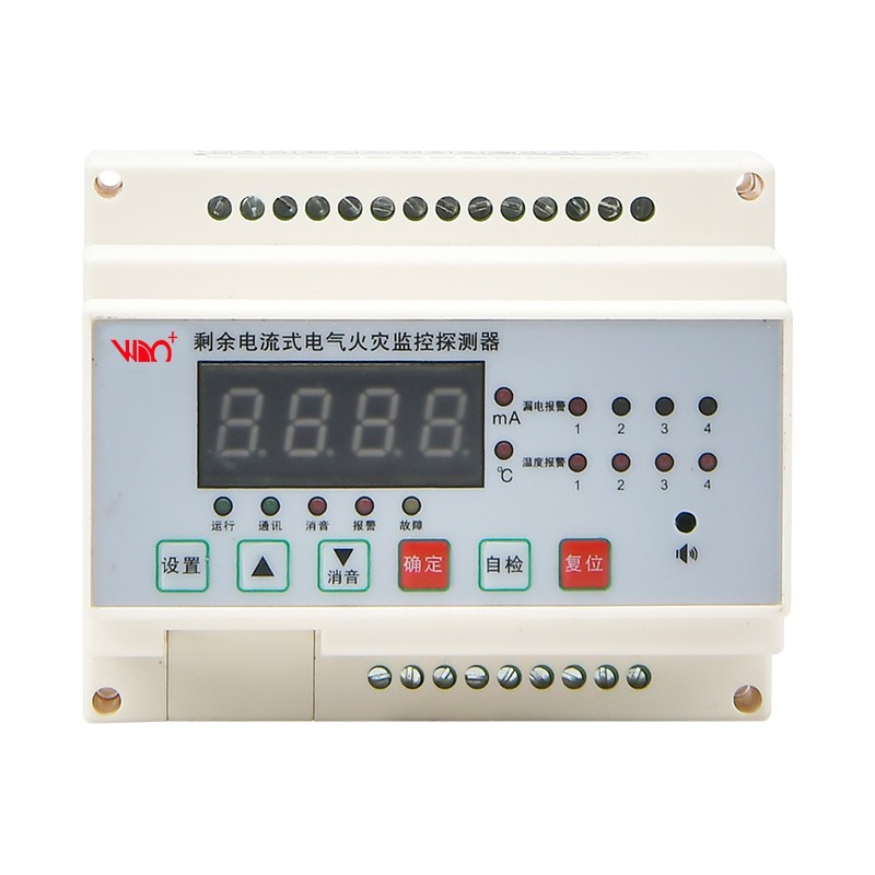 Residual current electrical fire monitoring detector