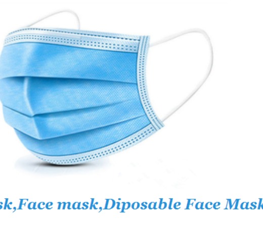 Wholesale Manufacturer Disposable Non Woven 3 Ply Face Mask 3 Layer face mask disposable