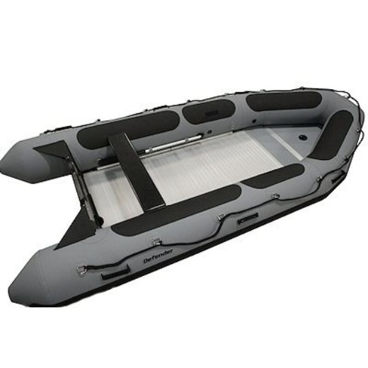 Defender 380, Aluminum Floor, 12' 6", Gray PVC, 2020 Inflatable Boat