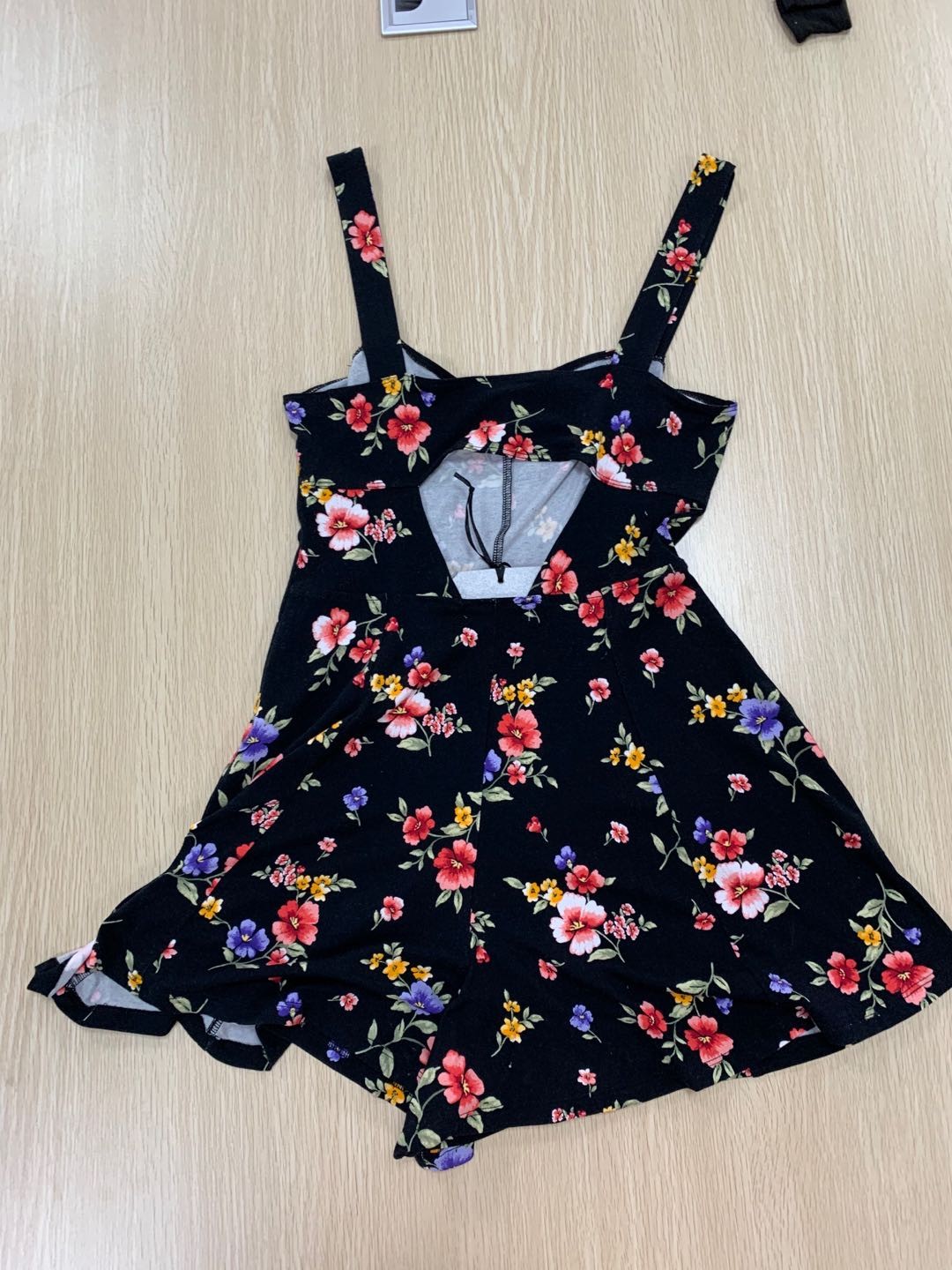 The halter skirt is sexy with a bare back