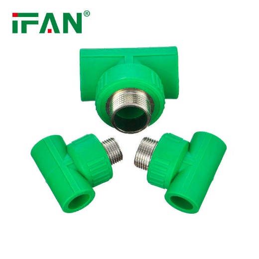 IFAN New Design PPR Fittings Male Tee Polypropylene Plastic Male Tee  For Water Supply