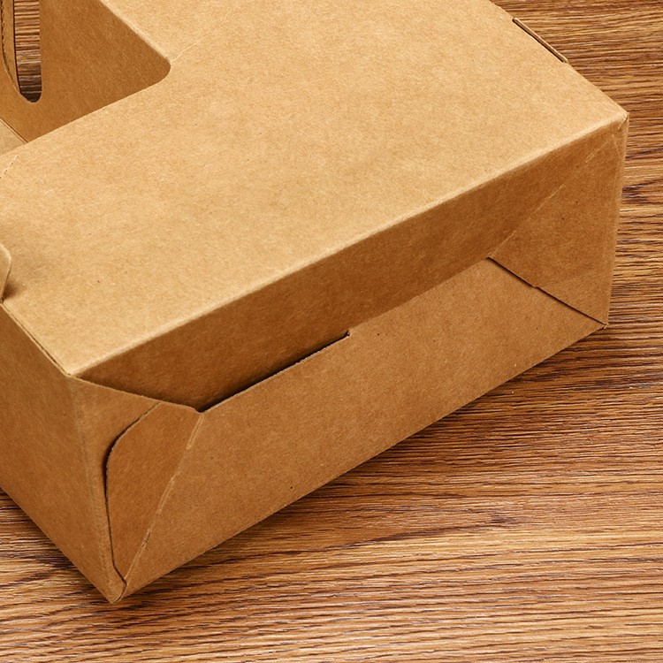 2 cups of portable cup holder customized coffee milk tea cup holder take-out cup holder packaged cup holder customized LOGO