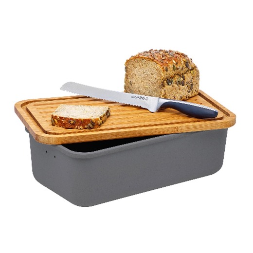 Bamboo reusable eco friendly canister lunch box container with lid