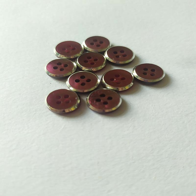 Resin coated laser button dress Cardigan shirt Shirt T-shirt four-eye button Y02