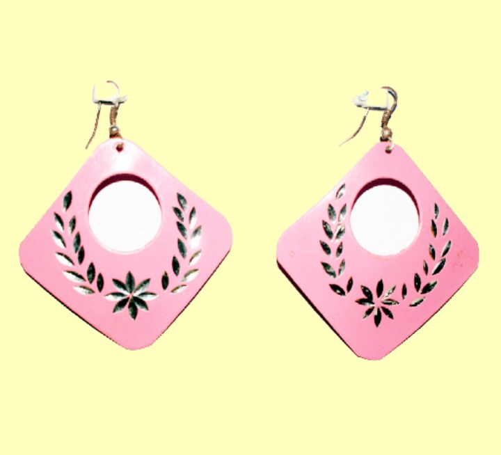  Aluminium Earrings with Diamond Cutting