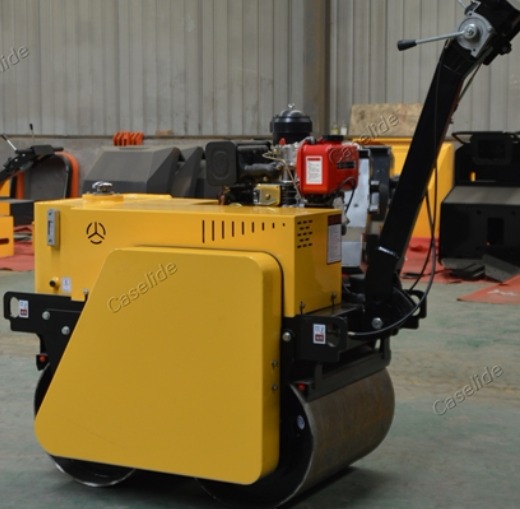 smooth road roller tire walk behind road roller Single drum small roller manufacturer