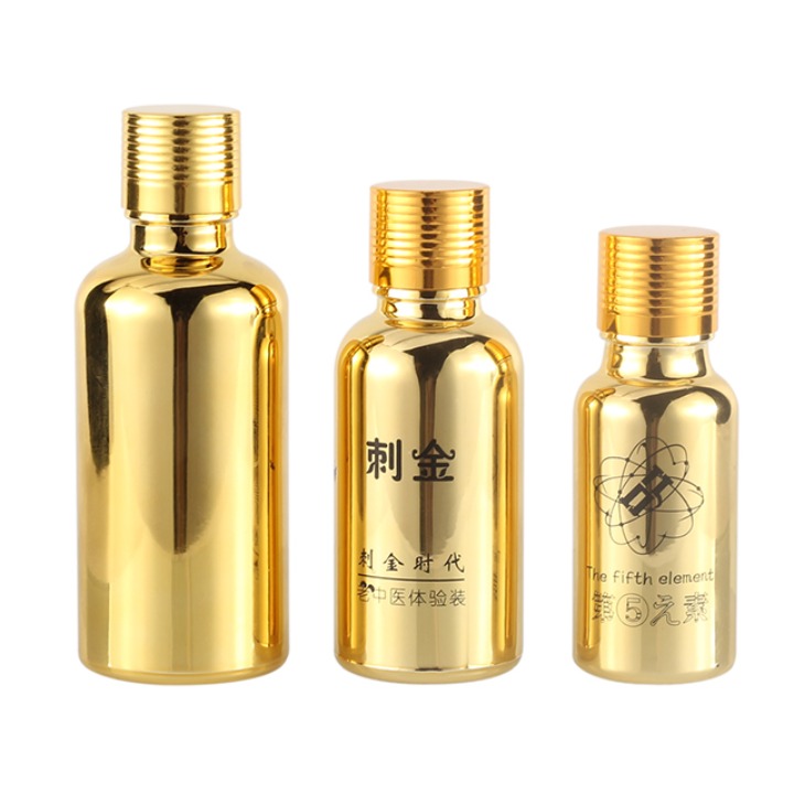 Wholesale Glass Electrochemical Aluminum Bottles Empty Essential Oil Bottle