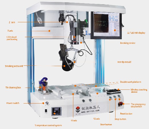 dual table automatic soldering machine