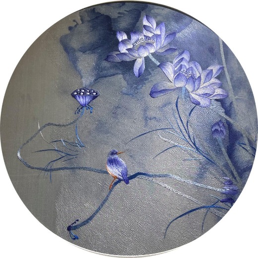 Pinterest hand craft embroidery flower embroidery  living room wall hanging