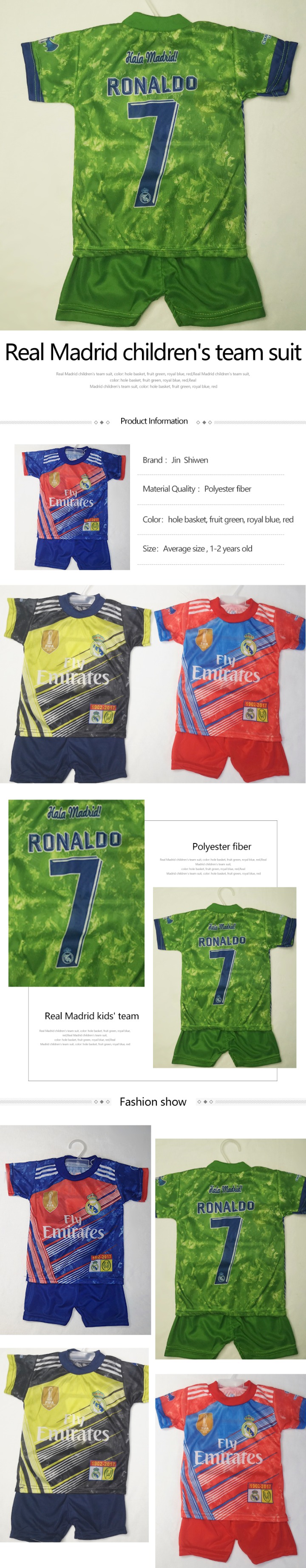 Real Madrid team uniform