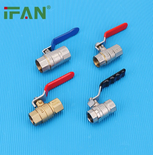 IFAN ASTM DAnti-Corrosion Brass Ball Valve Red Butterfly Handle Ball Valve Water Control Valve Balls