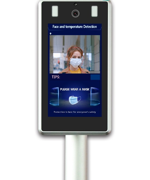 Face recognition with Temperature Detection can open the door and work on attendence