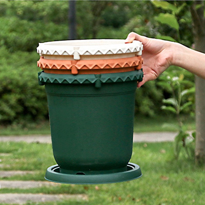 Taizhou Lijin gallons flowerpot root control high thickening resin rose flower balcony green plant breathable drainage not rot root