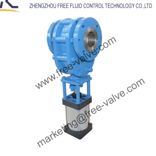 Pneumatic Ceramic Double Disc Gate Valve 