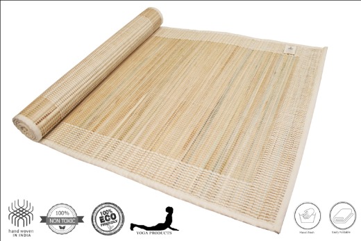 VASTRA - Sambu Yoga Mat with Back Rubberized