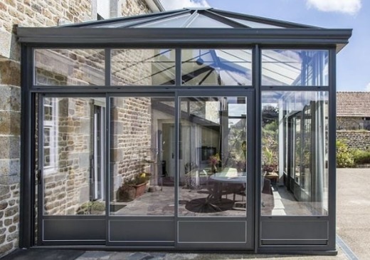 Double glazing exterior PVC roof aluminum green house