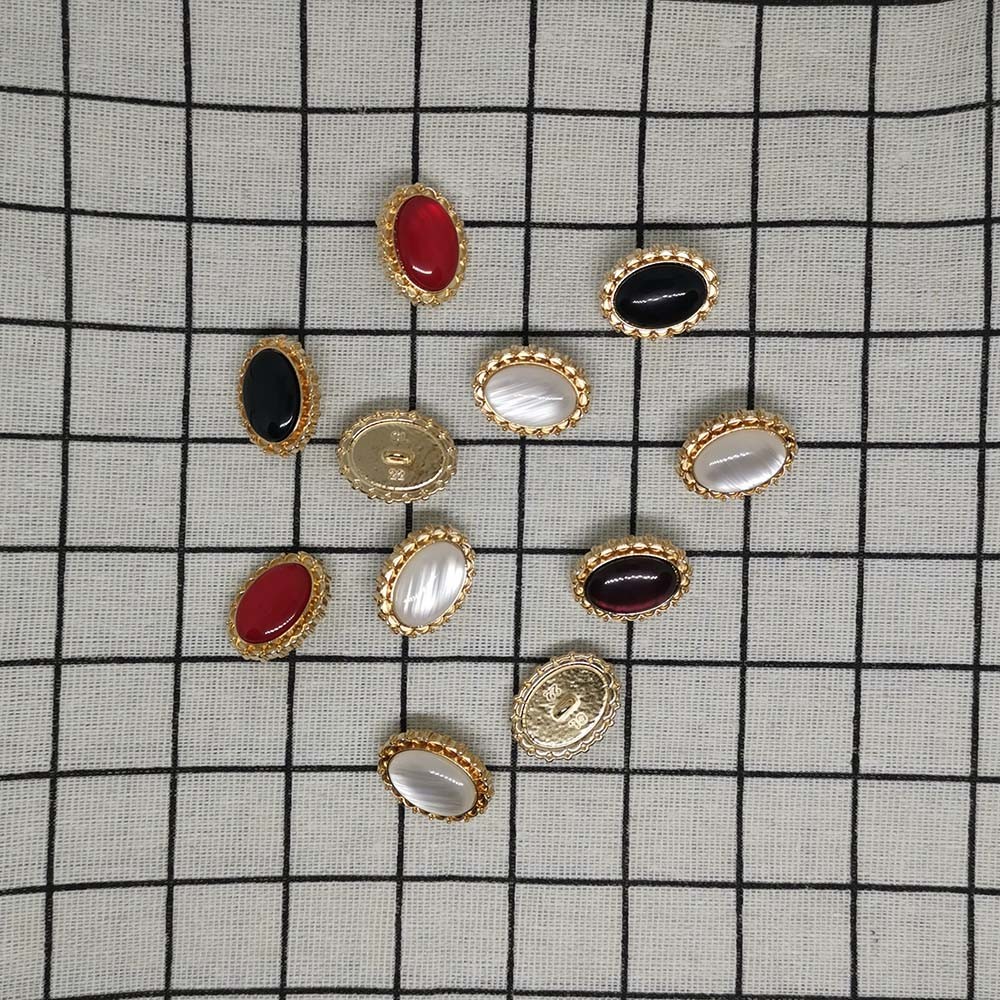 Pearl metal buttons vintage delicate fragrance wind coat accessories