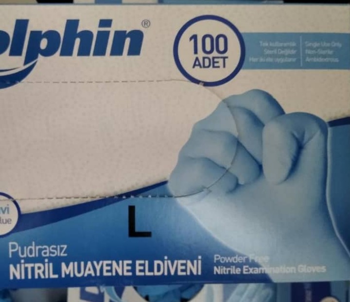 POWDER FREE NITRILE EXAMINATION GLOVES - BLUE COLOR