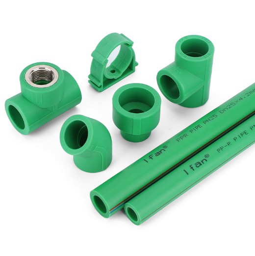 IFAN EN 15874 Reliable And Hygienic PPR Fitting 20-125mm Green PN25 Socket Elbow Tee PPR Plumbing Fi
