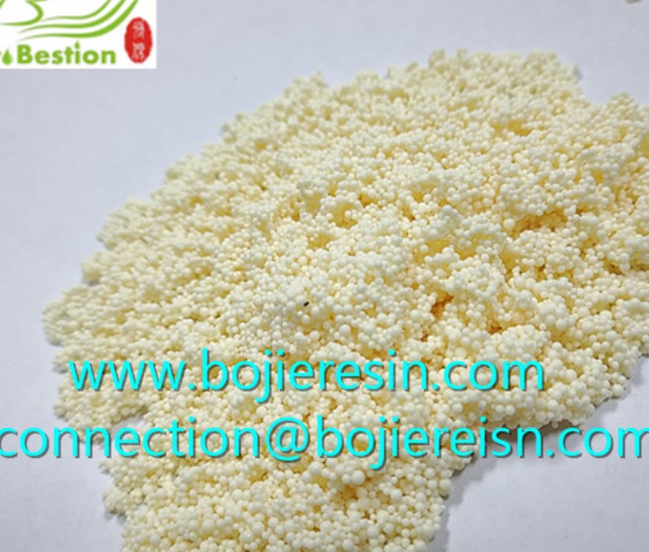 Ion exchange resin for recovery gold