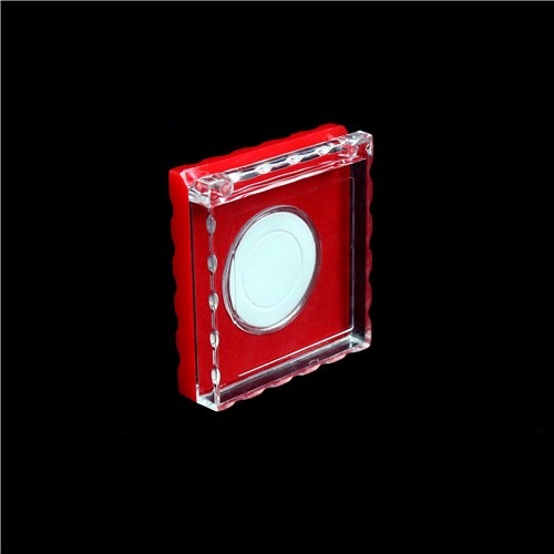 Gift 75*75 Crystal Commemorative Coin Gold Silver Coin Fashion Business Gift Bag Box Plastic Gift Box
