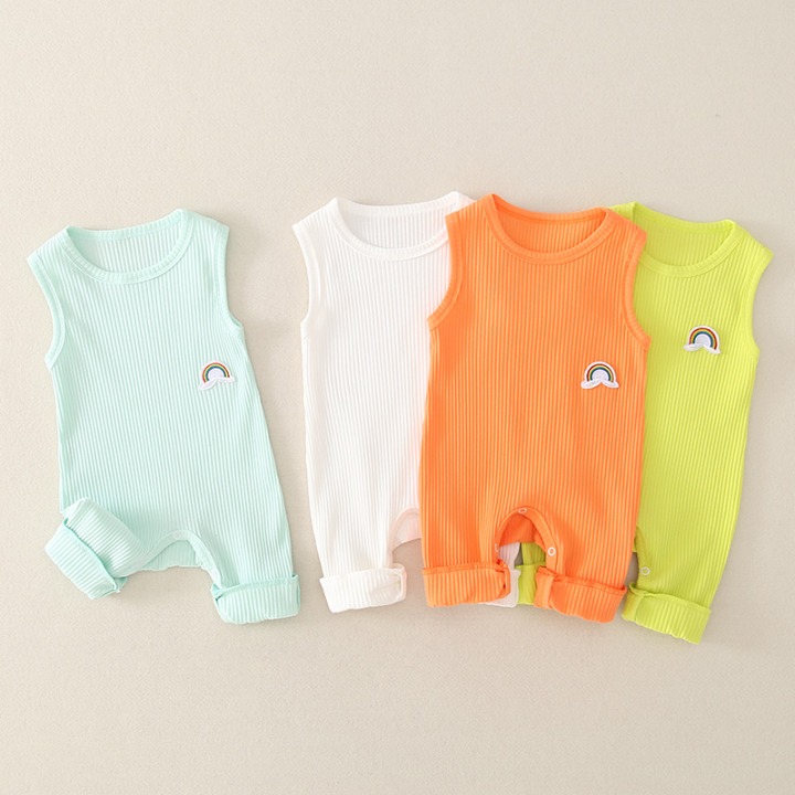 Ziluotong baby clothes baby rainbow vest one piece clothes