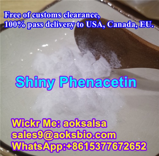 Shiny phenactin powder cas 62-44-2 phenacetin China supplier with best price