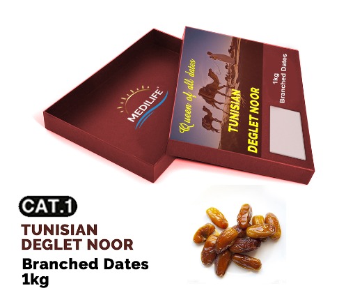 Branched dates, 1kg Deglet Noor Dates 