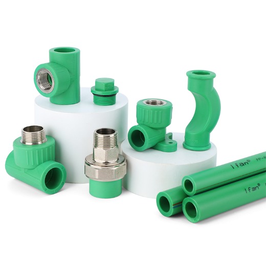 IFAN ASTM F2389 Factory Wholesale PPR Fitting 20-125mm Green PN25 PPR Plumbing Fitting
