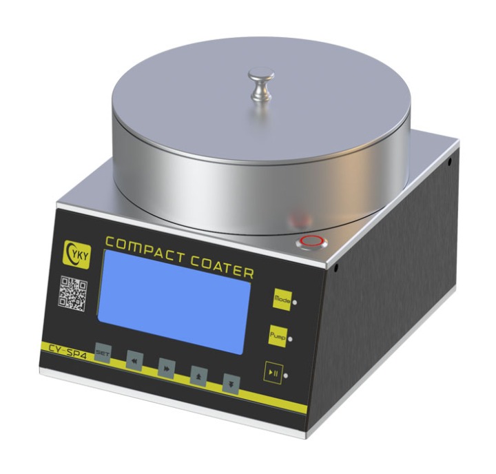 Desktop 4-inch spin coater with anodic alumina chamber