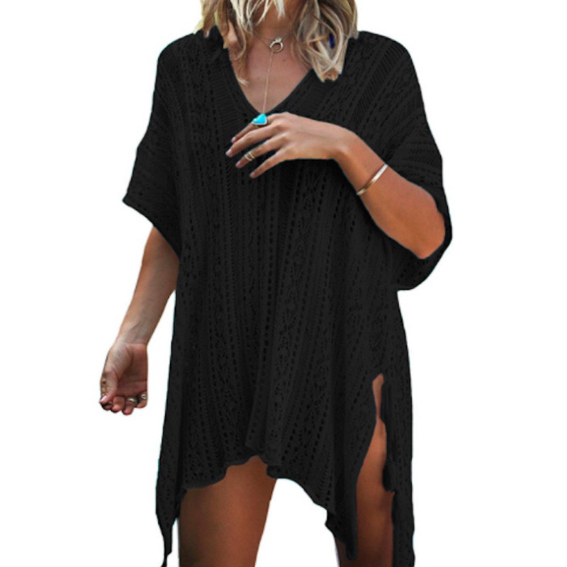 Marvili Sexy Hollow Out Beach Topper Knitted Mesh Sunscreen Clothing Casual, Home, Outdoor, Vacation