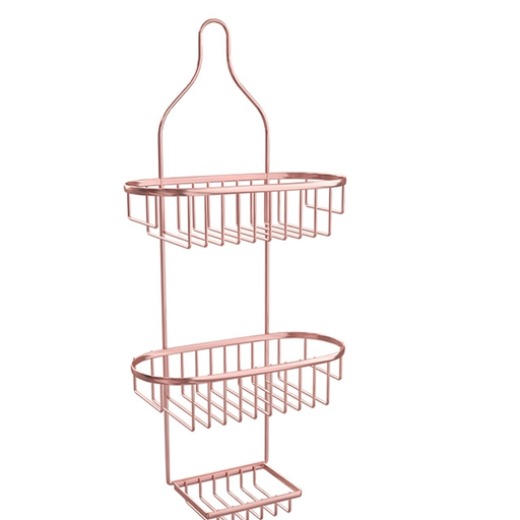 European style metal bathroom organizer shelf shower caddy with Soap Holder