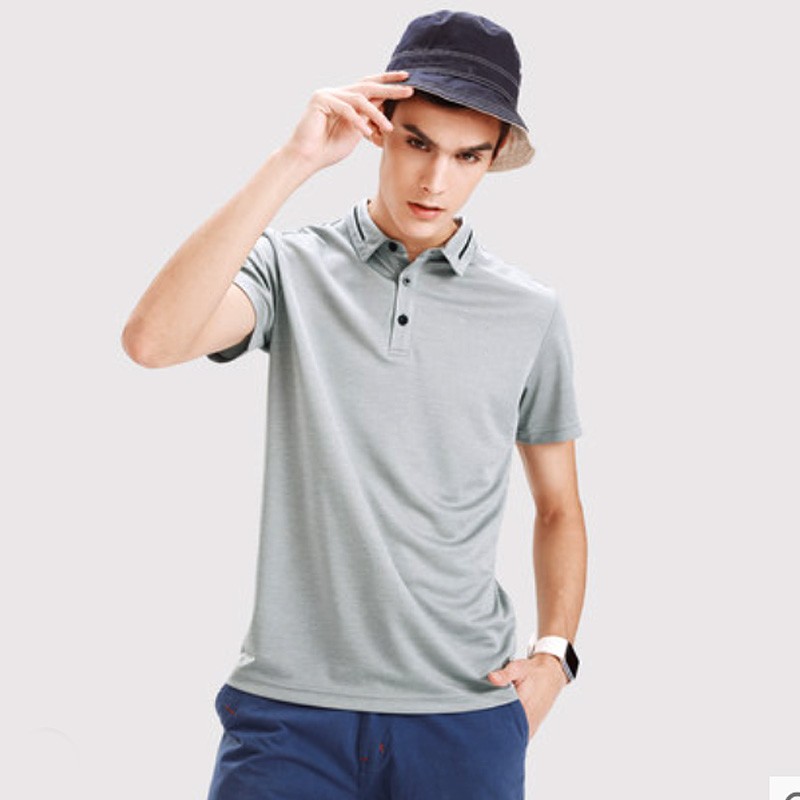 Saidan Fox POLO POLO Shirt for men sport casual lapel Short-sleeved Shirt